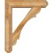 Ekena Millwork Olympic Craftsman Rough Sawn Bracket w/ Offset Brace, Western Red Cedar, 8"W x 36"D x 44"H BKT0806X36X44OLY04RWR - alternate 4